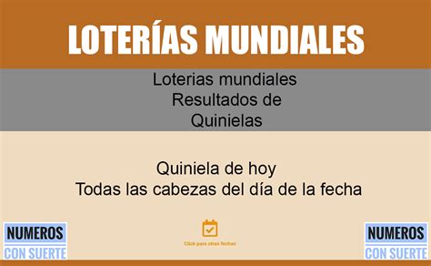 loterias mundiales de ayer